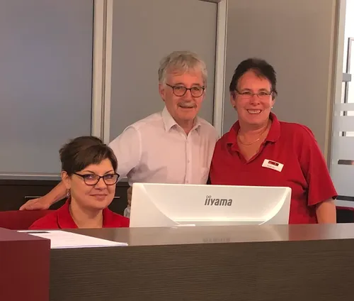 Das Praxisteam am Empfang